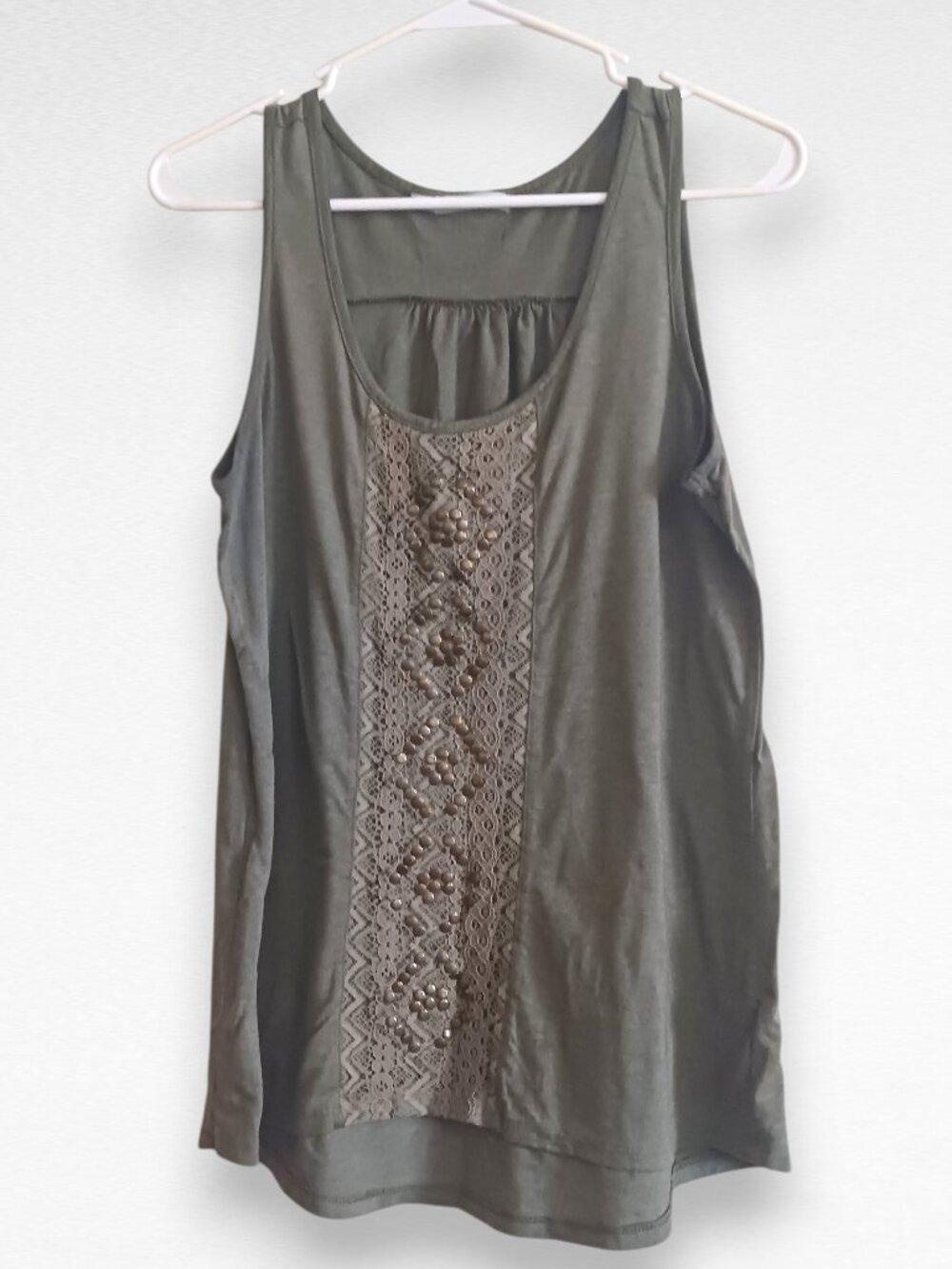 Beaded Y2K Tank Top